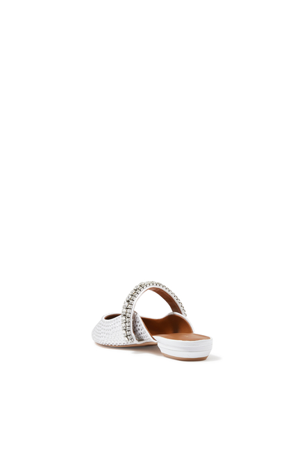 Princely 25 Crystal Flat Mules